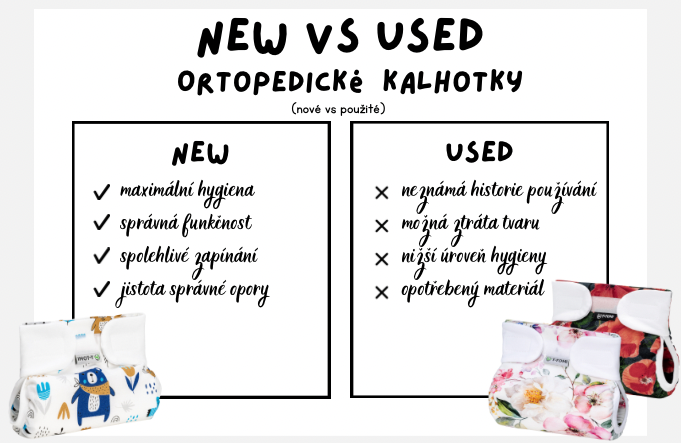 Nové nebo použité ortopedické abdukční kalhotky? Proč v T-TOMI doporučujeme nové…