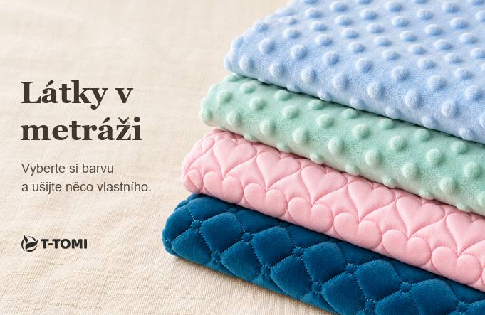 Látky v metráži T-TOMI: vyberte si barvu a ušijte něco vlastního