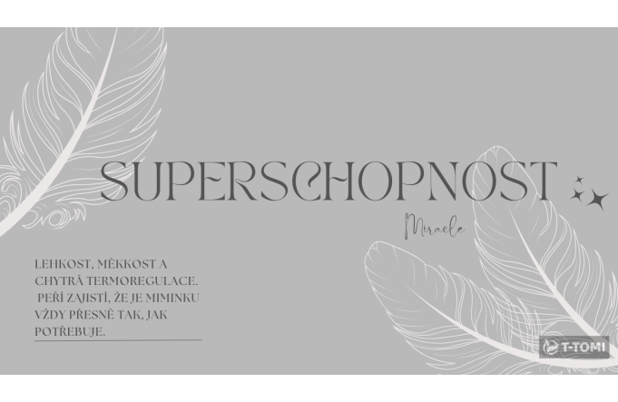 Superschopnost peří. Proč jsou peřové zavinovačky a polštářky T-TOMI tak výjimečné?