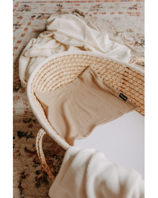 T-TOMI Mušelínová plena pod hlavičku Beige