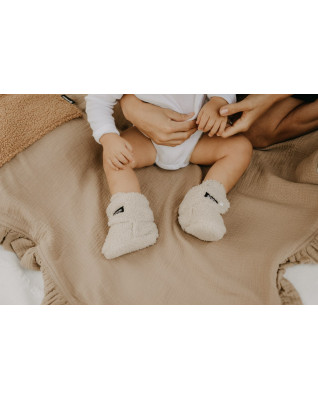 T-TOMI Mušelínová deka s volánkem Mint