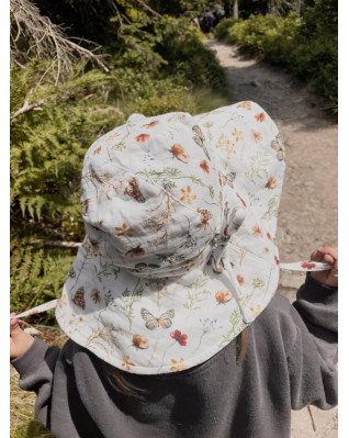 T-TOMI Mušelínový klobouček Meadow (6-12 měsíců)