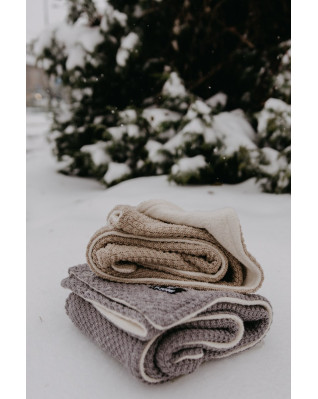 T-TOMI Pletená deka WARM Cloud grey