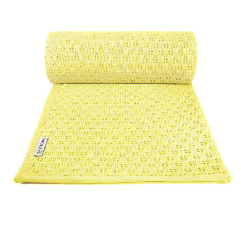 T-TOMI Pletená deka SUMMER Yellow