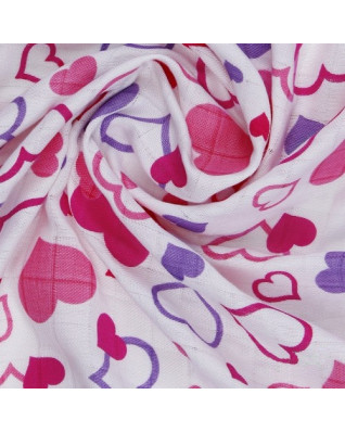 T-TOMI Bambusová osuška Hearts 