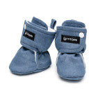 T-TOMI Capáčky Washed DENIM (3-6 měsíců) 