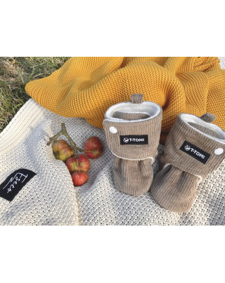 T-TOMI Capáčky Caramel (0-3 měsíce) WARM