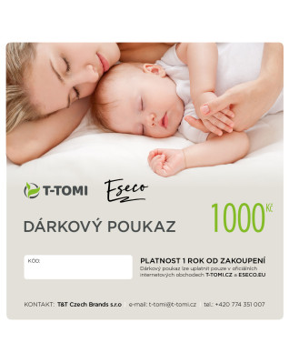 T-TOMI Dárkový poukaz 1000