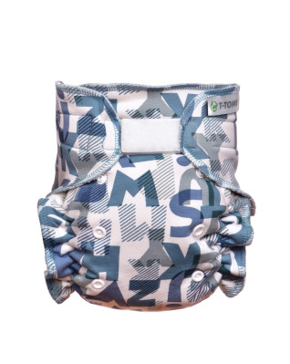 T-TOMI Kalhotková plena - přebalovací set suchý zip Green Alphabet  