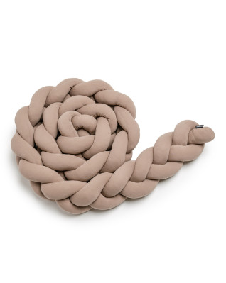 T-TOMI Pletený mantinel 180 cm Mocca