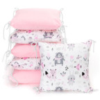 T-TOMI Polštářkový mantinel Pink bears