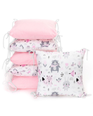 T-TOMI Polštářkový mantinel Pink bears