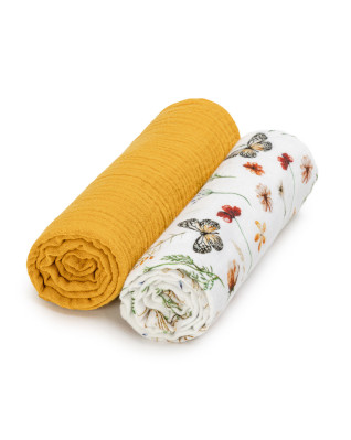 T-TOMI Mušelínové pleny Mustard meadow