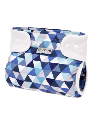 T-TOMI Ortopedické abdukční kalhotky - patentky Blue triangles (3-6kg) 