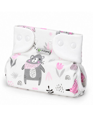 T-TOMI Ortopedické abdukční kalhotky - patentky Pink bears (3-6kg)