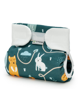 T-TOMI Ortopedické abdukční kalhotky - suchý zip Animal friends (3-6kg)