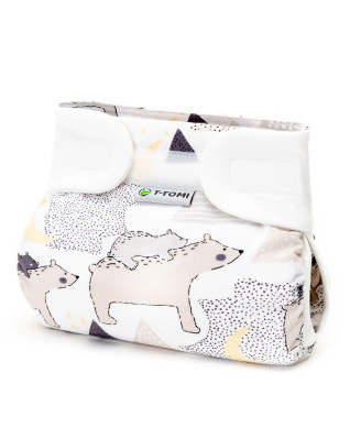 T-TOMI Ortopedické abdukční kalhotky - suchý zip Bears (3-6kg)