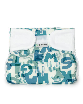 T-TOMI Ortopedické abdukční kalhotky - suchý zip Green alphabet (5-9kg)