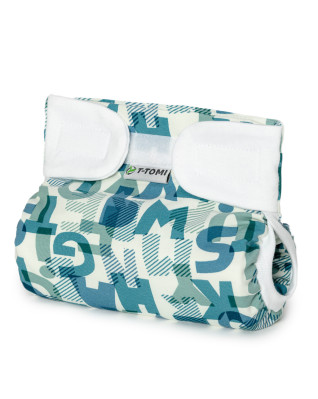 T-TOMI Ortopedické abdukční kalhotky - suchý zip Green alphabet (5-9kg)