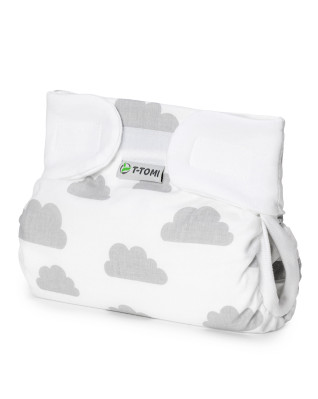 T-TOMI Ortopedické abdukční kalhotky - suchý zip Grey clouds (do 3kg)