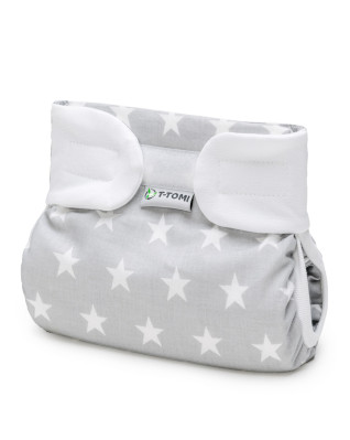 T-TOMI Ortopedické abdukční kalhotky PLUS - suchý zip Grey stars (5-9kg)