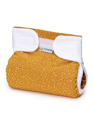 T-TOMI Ortopedické abdukční kalhotky - suchý zip Mustard (do 3kg)