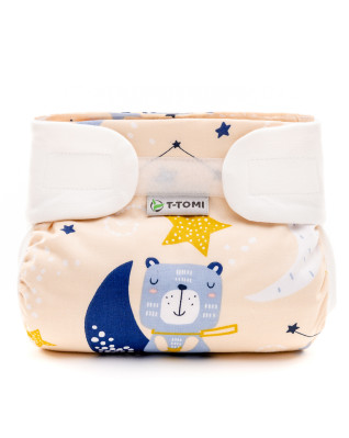 T-TOMI Ortopedické abdukční kalhotky - suchý zip Night bears (3-6kg)
