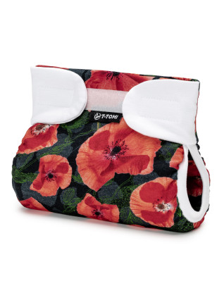 T-TOMI Ortopedické abdukční kalhotky - suchý zip Poppies (3-6kg)