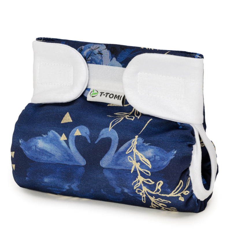 T-TOMI Ortopedické abdukční kalhotky - suchý zip Swan lake (3-6kg)