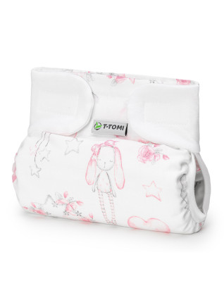 T-TOMI Ortopedické abdukční kalhotky - suchý zip Sweet bunnies (3-6kg)