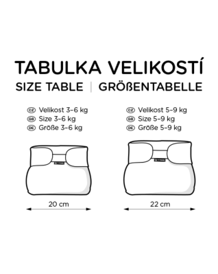 T-TOMI Ortopedické abdukční kalhotky - suchý zip Blue bears (3-6kg)