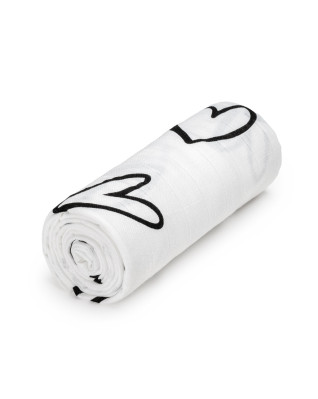 T-TOMI Velká bavlněná TETRA osuška Hearts