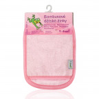 T-TOMI Koupací žínky - rukavice Pink - White ST