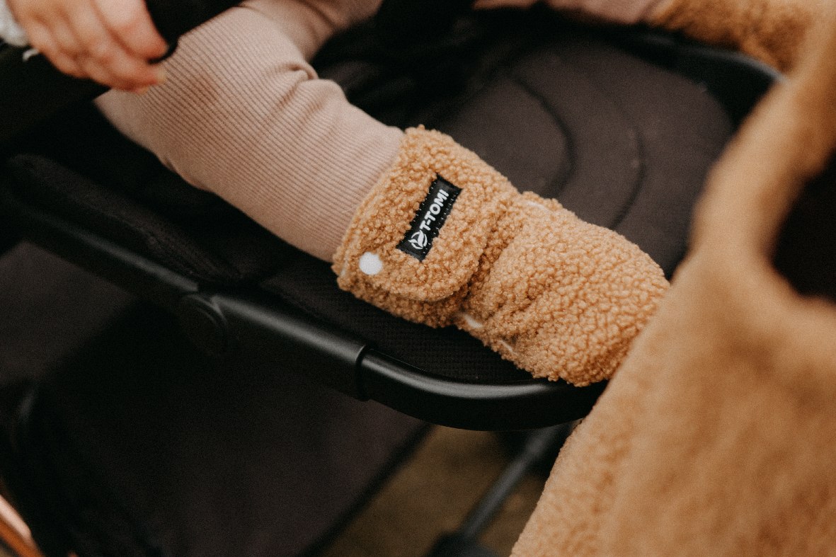 T-TOMI Capáčky TEDDY Brown (9-12 měsíců) WARM