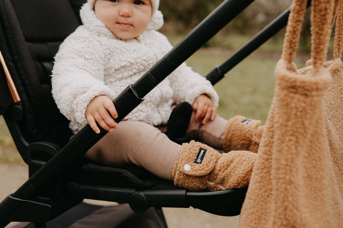 T-TOMI Capáčky TEDDY Brown (6-9 měsíců) WARM